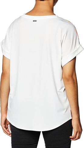 Calvin Klein Women's Short Sleeved Top with Printed Front in Saudi Arabia
