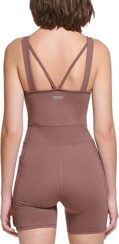 Calvin Klein Performance Womens V-neck Strappy Unitard in Saudi Arabia