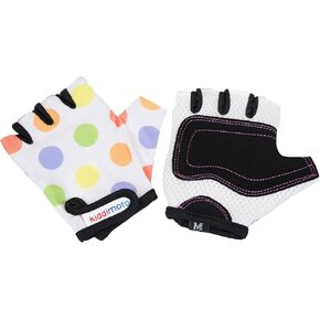 Kiddimoto Kids Cycling Gloves| Anti-Slip Kids Bike Gloves for Boys and Girls| Fingerless Kids Mountain Bike Gloves for BMX, MTB Riding, Gymnastics, Scooters, Skateboard, Rollerblade.