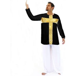 Danzcue Praise Cross Mens Inspired Pullover Dance Top