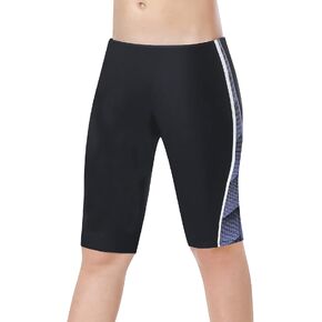 K898 Boys-Swim-Jammers Youth-Athletic Swimming-Shorts Quick-Dry - with Drawstring Kids Soft Swimsuits UPF 50+