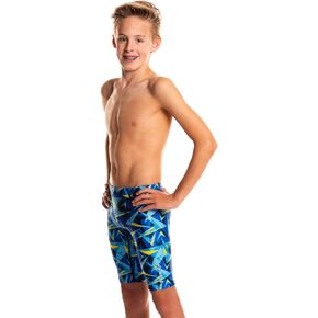 Flow Funky Jammers for Boys - Swim Jammer Swimsuit for Practice and Competition Swimming in Size 21 to 32
