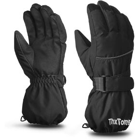 ThxToms Kids Warm Gloves Winter Waterproof Snow Gloves for Ourdoor Sports, Toddler Bulky Ski Gloves for Boys Girls