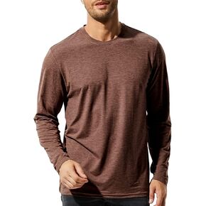 MIER X-Sofort Men's Long Sleeve T-Shirts Lightweight Super Soft Athletic Crew Neck Tees for Running Lounging Casual Workout