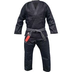 BJJ Gi - Brazilian Jiu Jitsu Sports Uniform Blue White Black or Gray Jacket & Pants w White Belt in Saudi Arabia