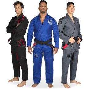 Sanabul Essential BJJ Gi for Men | Brazilian Jiu Jitsu Gi | Lightweight Preshrunk Fabric | Superior Sizing Guide
