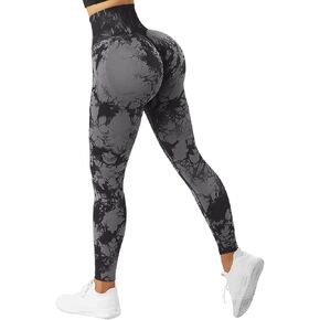 SUUKSESS Women Scrunch Butt Lifting Seamless Leggings Booty High Waisted Workout Yoga Pants