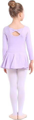 danswan Long Sleeve Leotards for Girls Toddler Kids Dance Ballet Gymnastic Bodysuit Outfit Leotard in Kuwait