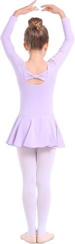 danswan Long Sleeve Leotards for Girls Toddler Kids Dance Ballet Gymnastic Bodysuit Outfit Leotard in Kuwait