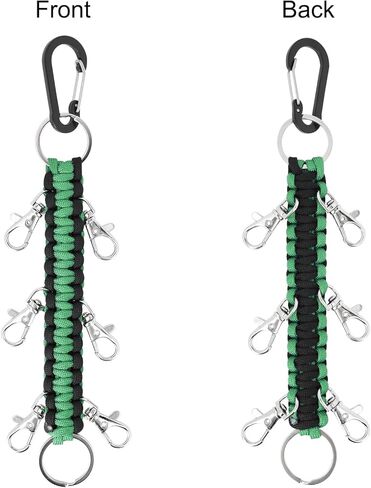 حامل أقواس التشجيع المصنوع يدويًا من DEEKA Paracord لرياضة الكلية في سن المراهقة للفتيات المراهقات في المدرسة الثانوية - أبيض in Kuwait