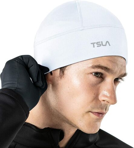 TSLA Men and Women Thermal Fleece Skull Cap, Winter Ski Cycling Under Helmet Liner, Running Beanie Hat in Kuwait