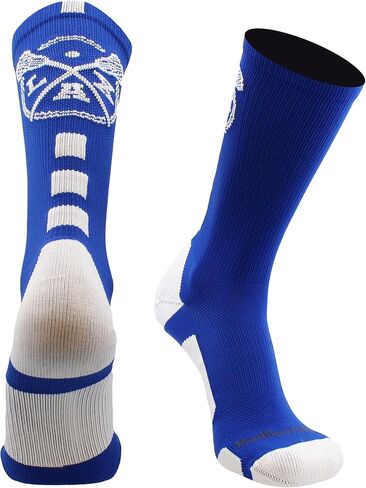 MadSportsStuff LAX Lacrosse Socks with Lacrosse Sticks Athletic Crew Socks (multiple colors) in Saudi Arabia