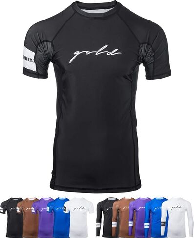 Gold BJJ Foundation Rash Guard - تصنيف No-Gi وGi Jiu Jitsu Rashguard in Kuwait