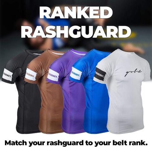 Gold BJJ Foundation Rash Guard - تصنيف No-Gi وGi Jiu Jitsu Rashguard in Kuwait