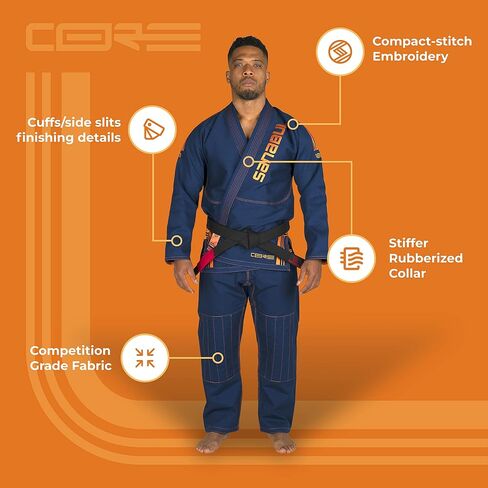 Sanabul Core Competition BJJ Gi for Men | Premium Brazilian Jiu Jitsu Gi | IBJJF Competition and Training Preshrunk Fabric in Saudi Arabia