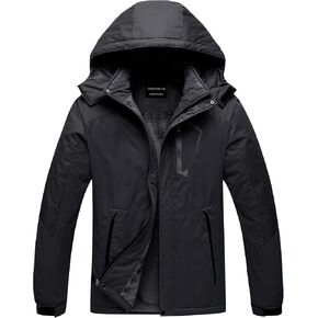 CREATMO US Men's Mountain Waterproof Ski Jacket Snowboard Jacket Windproof Snowboarding Jacket Warm Winter Coat Raincoat in Saudi Arabia
