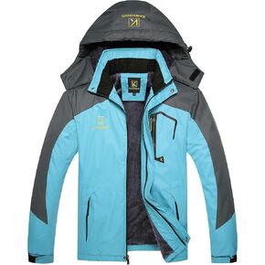 Keevoom Men's Waterproof Ski Jacket Winter Warm Snow Coat Windproof Mountain Raincoat Snowboarding Hooded Jackets for Mens