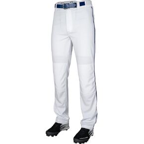 Rawlings Semi-Relaxed Full Length Baseball Pant | Solid & Piped Options | Adult Sizes | Multiple Colors