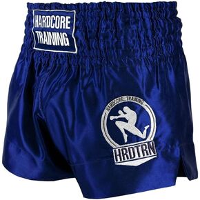 Hardcore Training Classic Muay Thai Shorts Black White Red Camo Blue Kick Boxing MMA Combat Sport Sparring Trunks