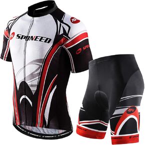 قميص رجالي لركوب الدراجات من Sponeed Bike Jersey شورت مبطن وجيد التهوية لركوب الدراجات in Kuwait