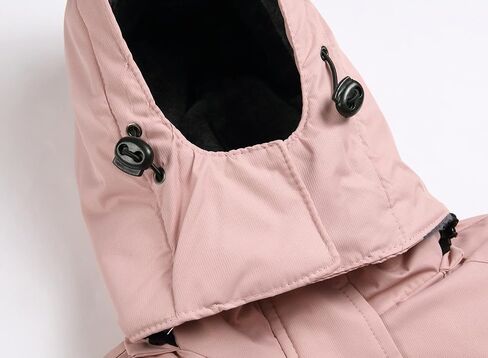Keevoom Girl's Waterproof Ski Jacket Fleece Snow Coat Windproof Warm Winter Snowboarding Jacket with Removable Hood in Kuwait