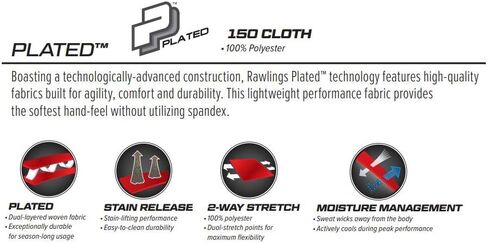 Rawlings PRO 150 Series Game/Practice Baseball Pant, Adult, Piped, Full Length in Saudi Arabia