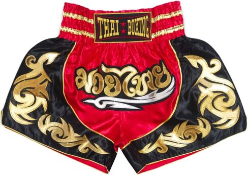 SIAMKICK سراويل الملاكمة التايلاندية الكلاسيكية للرجال والنساء الملاكمة كيك بوكسينغ عالية الجودة MMA ملابس القتال التدريب تجريب الجذع in Kuwait