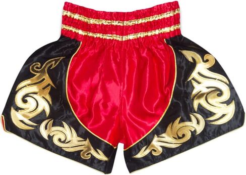 SIAMKICK سراويل الملاكمة التايلاندية الكلاسيكية للرجال والنساء الملاكمة كيك بوكسينغ عالية الجودة MMA ملابس القتال التدريب تجريب الجذع in Kuwait