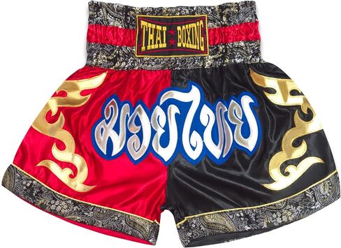 شورت SIAMKICK للشباب Muay Thai للأطفال (4 سنوات - 10 سنوات) صندوق تدريب الملاكمة كيك بوكسينغ MMA للأولاد والبنات in Saudi Arabia