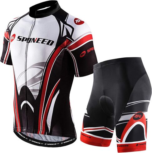 قميص رجالي لركوب الدراجات من Sponeed Bike Jersey شورت مبطن وجيد التهوية لركوب الدراجات in Saudi Arabia