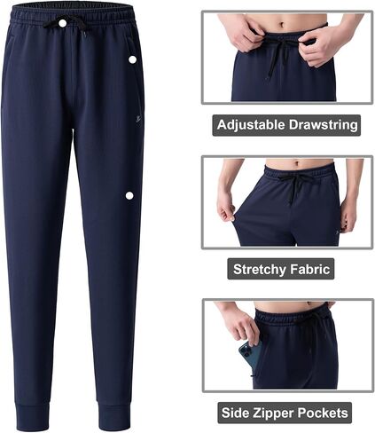 DEVOROPA شباب بنين ركض صوف مبطن مقاوم للماء مدبب Sweatpants الشتاء الحراري المسار رياضي جيوب البريدي in Kuwait