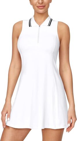 Golf Dress Tennis Dress with Built in Shorts and Bra Athletic Dress for Women Workout Dress with Pockets for Exercise in Kuwait