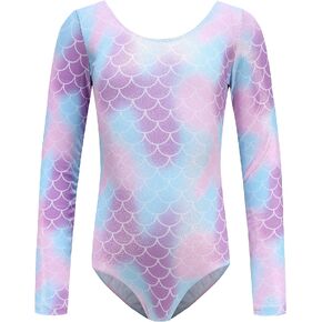 MISCO Gymnastics Leotards for Girls, Dancing Athletic Leotards for 2-13 Years, 11-12Y(160CM)