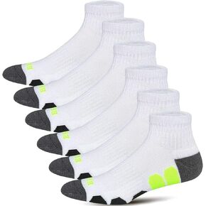 BERING Men's Lightweight Athletic Ankle Running Socks (6 Pairs)