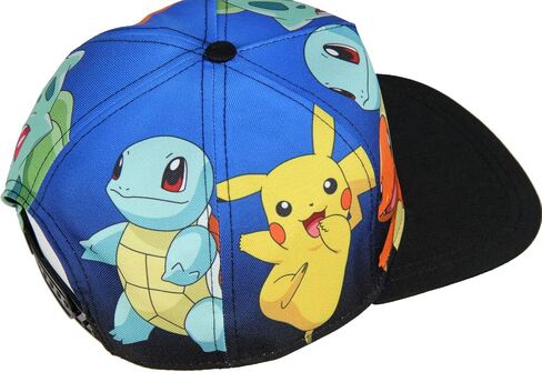 قبعة مسطحة من Bioworld Pokemon Youth Group متدرجة التسامي Snapback in Kuwait