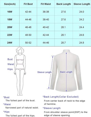 Women Plus Size Long Sleeve Mock Neck Lightweight Pullover Slim Shirt Tops in Saudi Arabia