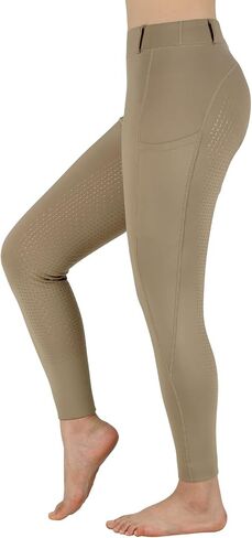 Turnhier Women Winter Riding Equestrian Pants Fleece Lined Equestrian Breeches Horseback Silicone Pockets in Kuwait