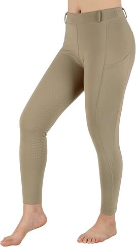 Turnhier Women Winter Riding Equestrian Pants Fleece Lined Equestrian Breeches Horseback Silicone Pockets in Kuwait