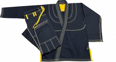 Bjj Gi Jiu Jitsu مع Golden Stitch Bjj Gi Jiu Jitsu Kimonos Gi 100% قطن بيرل نسج 450GSM in Kuwait