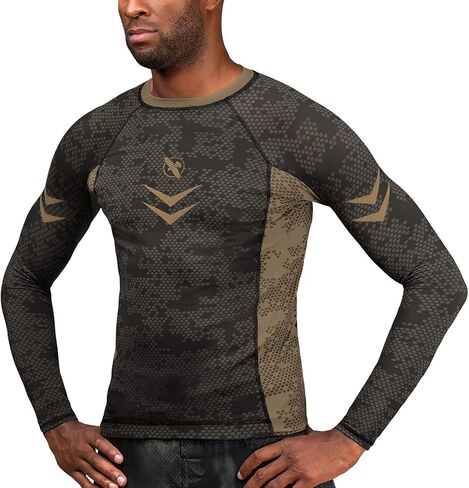 Hayabusa Ranked BJJ Rash Guard for Men Long Sleeve in Kuwait