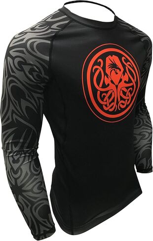 BJJ Rash Guards Grappling MMA Jiu Jitsu No Gi UFC Shirt Fight Wear, Long Sleeves. in Kuwait