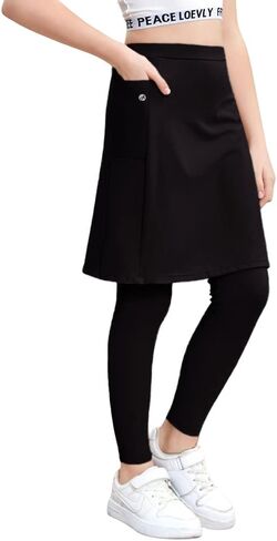 تنورة جولف رياضية للتنس للفتيات من Gyiefcg مع سروال ضيق للتمارين الرياضية مع جيوب للرقص النشط in Kuwait