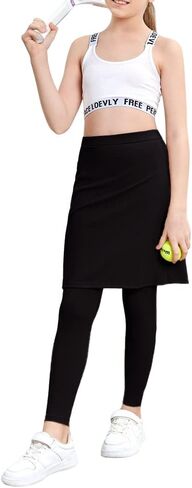 تنورة جولف رياضية للتنس للفتيات من Gyiefcg مع سروال ضيق للتمارين الرياضية مع جيوب للرقص النشط in Kuwait