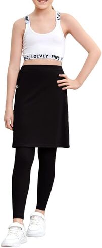 تنورة جولف رياضية للتنس للفتيات من Gyiefcg مع سروال ضيق للتمارين الرياضية مع جيوب للرقص النشط in Kuwait