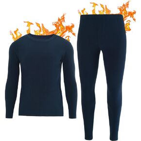 INNERSY Men's Thermal Underwear Set Lightweight Base Layer Long Johns for Winter Exercise