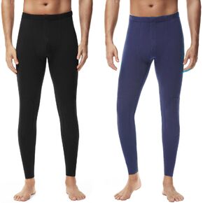 Long Johns for Men Thermal Underwear Bottoms Base Layer Long Underwear Mens Cold Weather 2 Pack