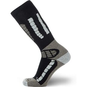 Pure Athlete Kids Ski Socks - Merino Wool OTC Winter Skiing Sock for Boys Girls