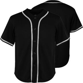 Ayoubaus Youth Blank Baseball Jersey, Shirts Kid's Short Sleeve Children's Sports Jersey