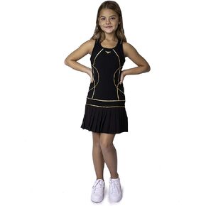 Girls White Pleated Tennis Dress, Black Pleated Tennis Dress, Girls Tennis Dress, Girls Golf Dress, Designer Tennis Dress