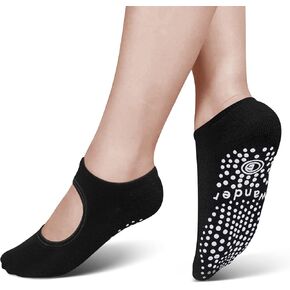 Yoga Socks Non Slip Skid Socks with Grips Pilates Ballet Barre Socks for Women